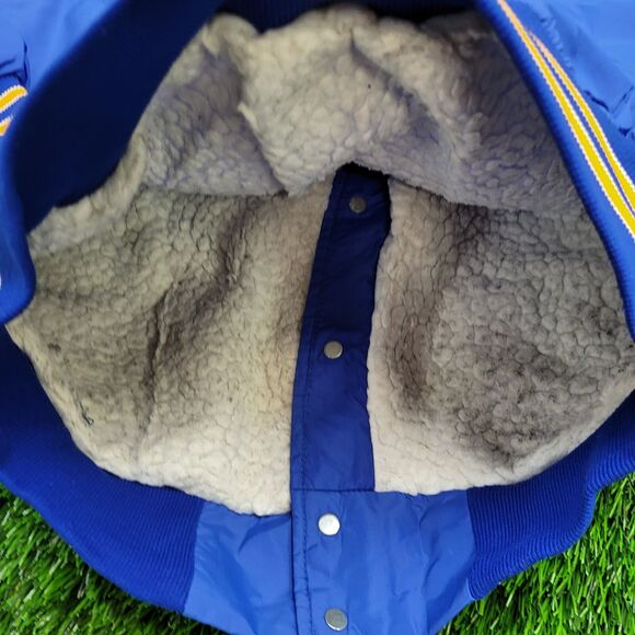 Vintage 70s Gun Club Bomber Jacket Medium 23x24 Blue - Picture 15 of 15